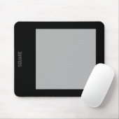 Quadrat - 30pc Grau und Schwarz Mousepad (Mit Mouse)