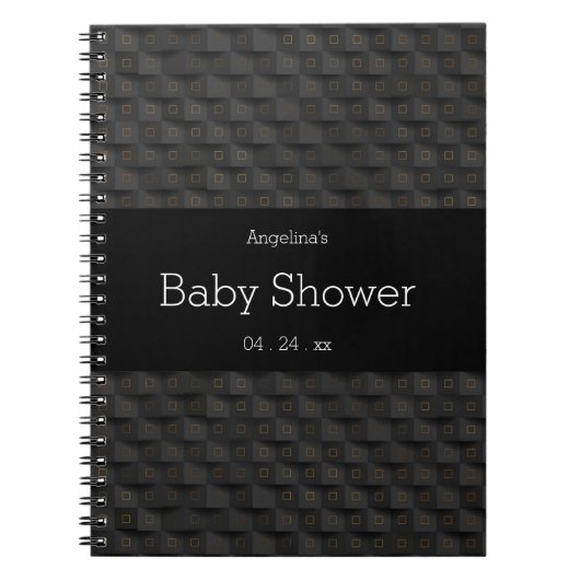 Quadrat 3D-Musterliste Notizblock (Vorderseite)