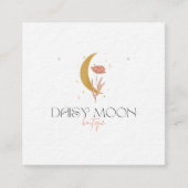 Quadrat, 6,4 cm x 6,4 Earring Card Quadratische Visitenkarte (Vorderseite)