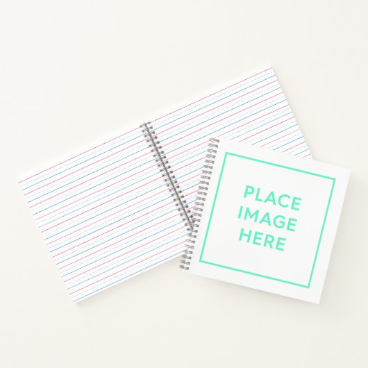 Quadrat 8,5" x 8,5" SpiralNotebook Notizblock (Innenseite)