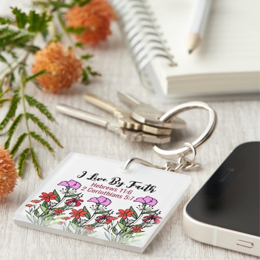 Quadrat (beidseitig) Schlüsselanhänger (Vorderseite rechts)