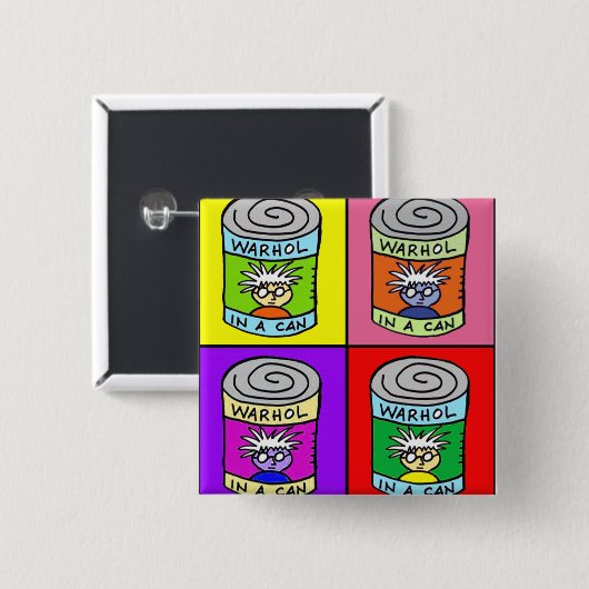 Quadrat Button (Vorne & Hinten)