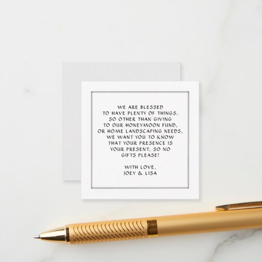 Quadrat, der nach Brunnen-Kartonumschließungen mit Begleitkarte (Vorderseite/Rückseite Beispiel)