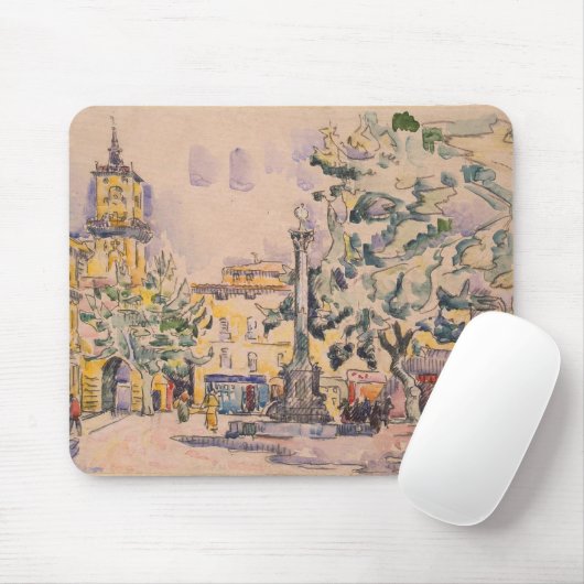 Quadrat des Hotels de Ville in Aix-en-Provence Mousepad (Mit Mouse)