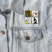 QUADRAT DES LABOR4 - BECHER/MIKROSKOP BUTTON (Beispiel)