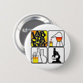 QUADRAT DES LABORlogo-4 - LABRADOR-IKONEN Button (Vorne & Hinten)