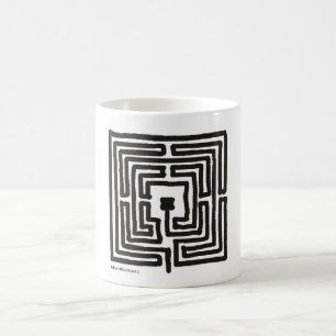 Quadrat des Labyrinths 7 Kaffeetasse