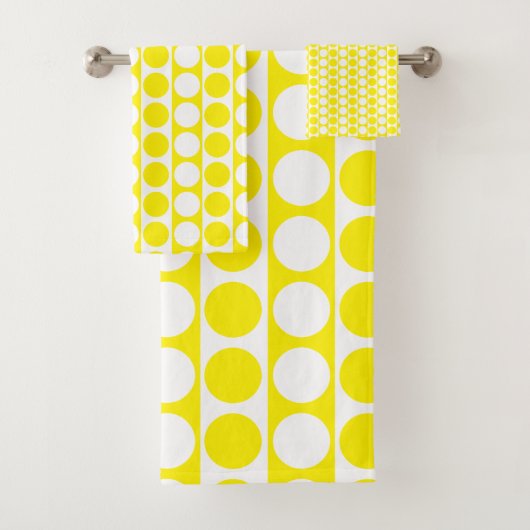 Quadrat-Dot-Benutzerdefiniertes Muster Badhandtuch Set (Insitu)