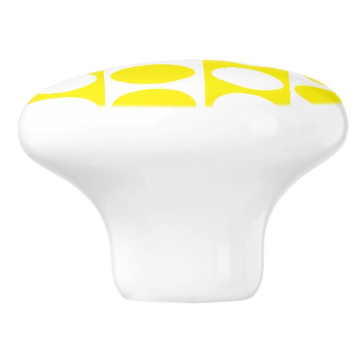 Quadrat-Dot-Benutzerdefiniertes Muster Keramikknauf (Seitenansicht)