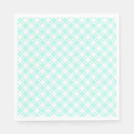 Quadrat-Dot-Benutzerdefiniertes Muster Serviette (Vorderseite)