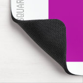 Quadrat - DP Violet und Weiß Mousepad (Ecke)