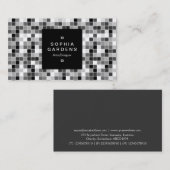 Quadrat-Etikett 01a - Pixel 060614 - Darstellung Visitenkarte (Vorne/Hinten)