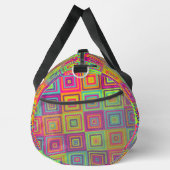 Quadrat farbiges Muster Duffle Bag (Rechts)