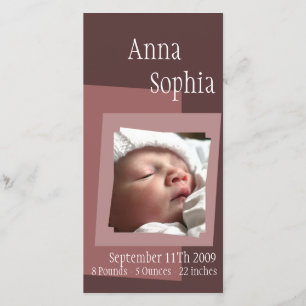 Quadrat-Foto-Karte Ankündigung