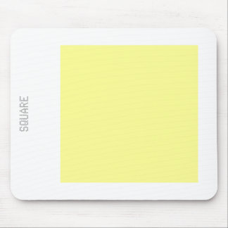 Quadrat: gelb und weiß mousepad