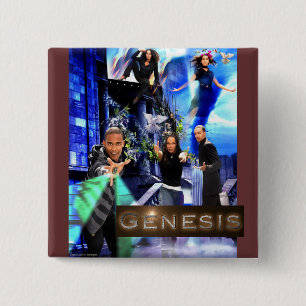QUADRAT-"Genese-" Knopf - Taiges Logo Button