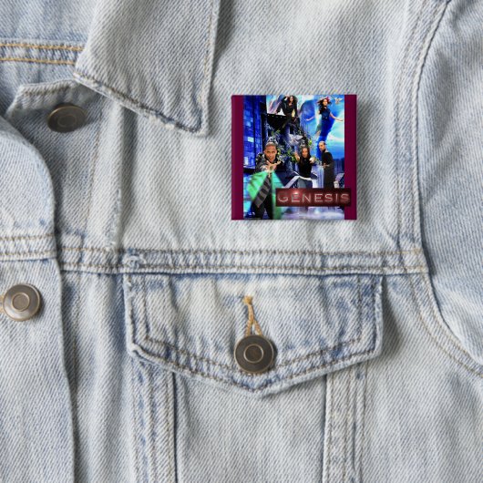 QUADRAT-"Genese-" Knopf - Xanders Logo Button (Beispiel)