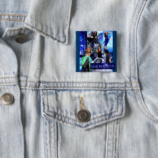 QUADRAT-"Genese-" Knopf - Xavier Logo Button (Beispiel)