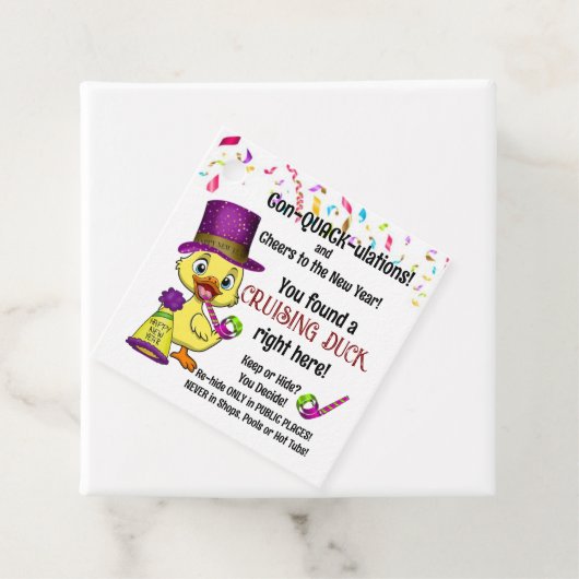 Quadrat Geschenkanhänger (Beispiel)