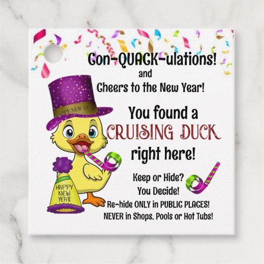 Quadrat Geschenkanhänger (Vorderseite)