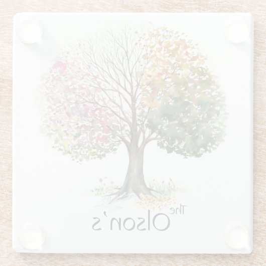 QUADRAT-GLASUntersetzer 4 Glasuntersetzer (Rückseite)