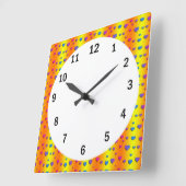 Quadrat (groß) Wall-Uhr Quadratische Wanduhr (Winkel)