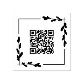 Quadrat-Grünflächen gestalten Ihren QR-Code Gummistempel (Prägung)