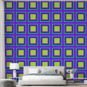 Quadrat im Rahmen + Hintergrundfarbe 6 Tapete