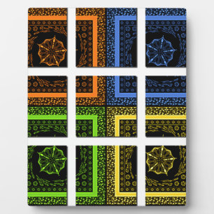 Quadrat in einer Box Fotoplatte