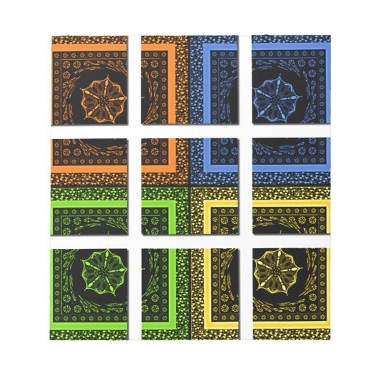 Quadrat in einer Box Notizblock (Vorderseite)