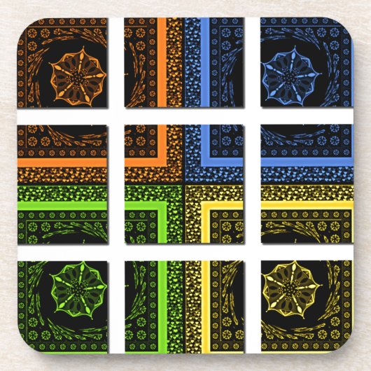 Quadrat in einer Box Untersetzer (Vorderseite)