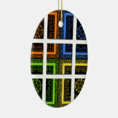 Quadrat in einer Schachtel Keramik Ornament (Rechts)