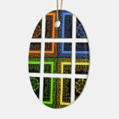 Quadrat in einer Schachtel Keramik Ornament (Links)