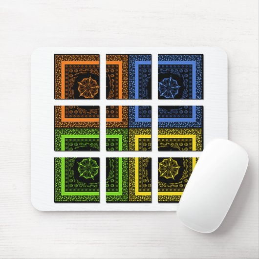 Quadrat in einer Schachtel Mousepad (Mit Mouse)