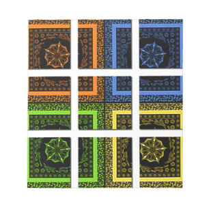 Quadrat in einer Schachtel Notizblock