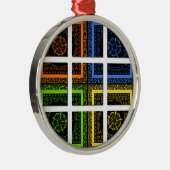 Quadrat in einer Schachtel Ornament Aus Metall (Rechts)