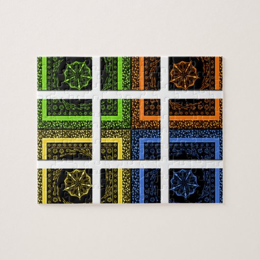 Quadrat in einer Schachtel Puzzle (Horizontal)