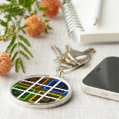 Quadrat in einer Schachtel Schlüsselanhänger (Seite)