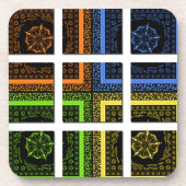 Quadrat in einer Schachtel Untersetzer (Vorderseite)