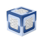 Quadrat in quadratischem Rahmen farbig V + Ihr Fot (Rückseite Schrägansicht)