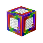 Quadrat in quadratischen Rahmen farbige II + Ihr F (Rückseite Schrägansicht)