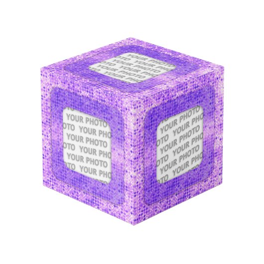 Quadrat in quadratischen Rahmen Punkte 2 + Ihr Fot (Vorderseite Schrägansicht)