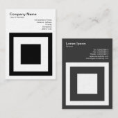 Quadrat innerhalb eines Quadrats Visitenkarte (Vorne/Hinten)