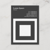 Quadrat innerhalb eines Quadrats Visitenkarte (Rückseite)