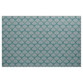 Quadrat Leaf Muster Aquamarin neutral Stoff (Fat Quarter (45,7 x 55,9 cm))