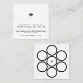 Quadrat Loyalitätsprogram Fleur de Lys Treuekarte (Vorne/Hinten)