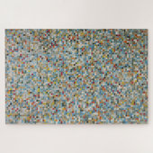 Quadrat Mosaik Mehrfarbiges Fliesenmuster (Foto) Puzzle (Horizontal)