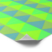 Quadrat-Muster Poster (Ecke)