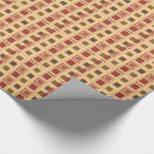 Quadrat Muster zeitgenössische Maskuline Geschenkpapier (Ecke)