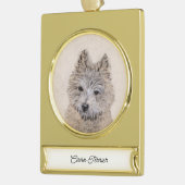 Quadrat (Name) Banner-Ornament Gold (Links)